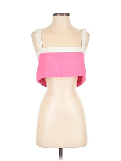 Pre-owned Assorted Brands Tank Top Pink Strapless Neckline Tops