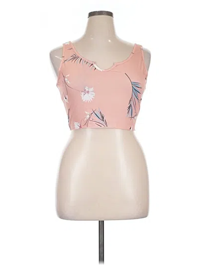 Pre-owned Assorted Brands Tank Top Pink Strapless Neckline Tops