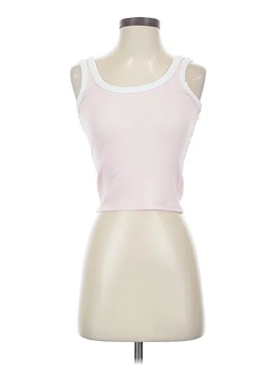 Pre-owned Assorted Brands Tank Top Pink Strapless Neckline Tops