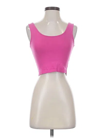 Pre-owned Assorted Brands Tank Top Pink Strapless Neckline Tops