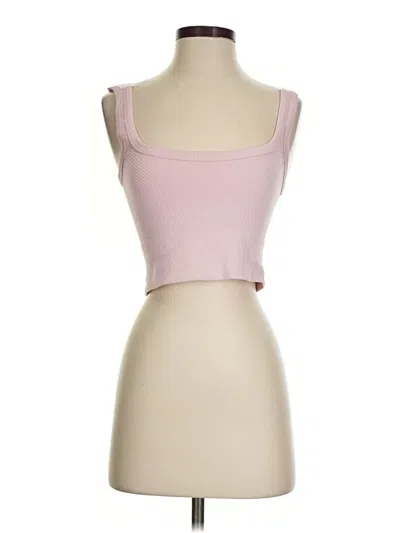 Pre-owned Assorted Brands Tank Top Pink Strapless Neckline Tops
