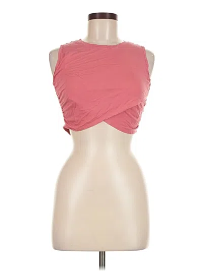 Pre-owned Assorted Brands Tank Top Pink Strapless Neckline Tops