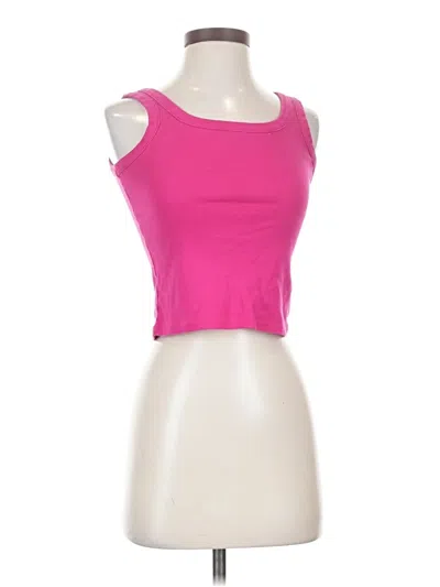 Pre-owned Assorted Brands Tank Top Pink Strapless Neckline Tops