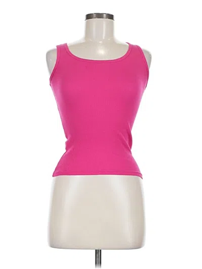 Pre-owned Assorted Brands Tank Top Pink Strapless Neckline Tops