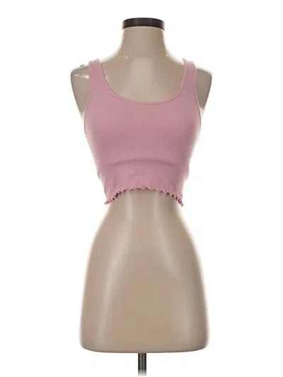 Pre-owned Assorted Brands Tank Top Pink Strapless Neckline Tops