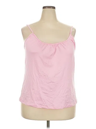 Pre-owned Assorted Brands Tank Top Pink Strapless Neckline Tops