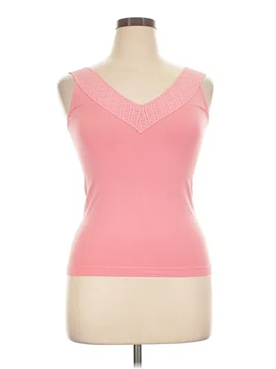 Pre-owned Assorted Brands Tank Top Pink Sweetheart Neckline Tops