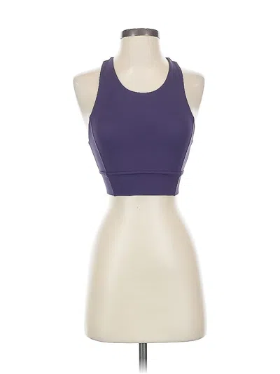 Pre-owned Assorted Brands Tank Top Purple Halter Neckline Tops