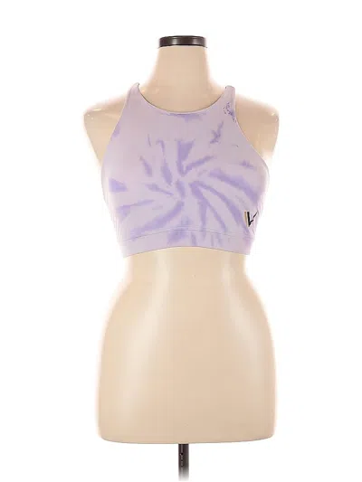 Pre-owned Assorted Brands Tank Top Purple Halter Neckline Tops