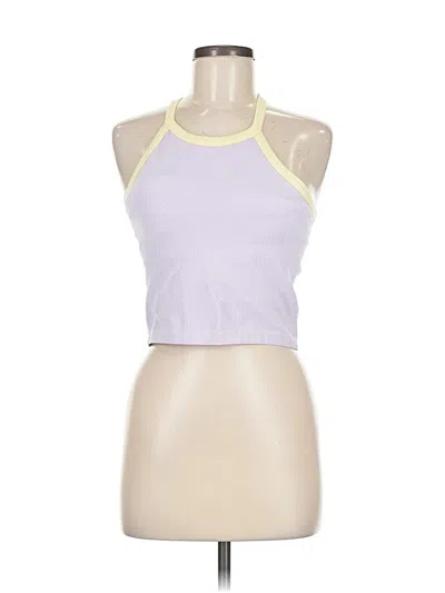 Pre-owned Assorted Brands Tank Top Purple Halter Neckline Tops