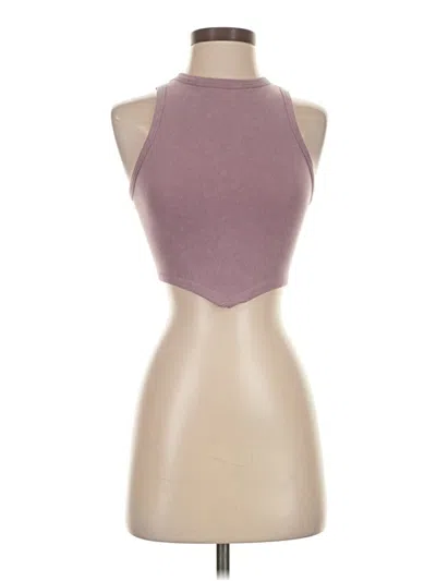 Pre-owned Assorted Brands Tank Top Purple Halter Neckline Tops