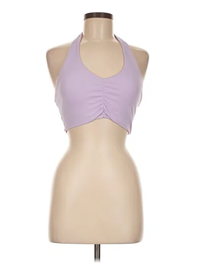 Pre-owned Assorted Brands Tank Top Purple Halter Neckline Tops