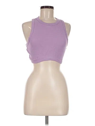 Pre-owned Assorted Brands Tank Top Purple Halter Neckline Tops
