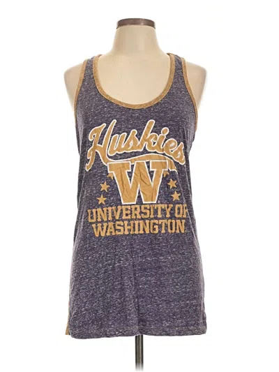 Pre-owned Assorted Brands Tank Top Purple Halter Neckline Tops
