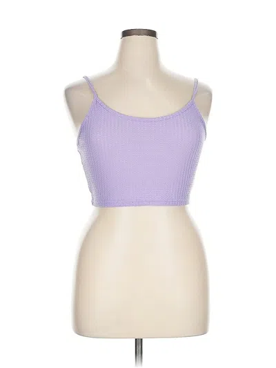 Pre-owned Assorted Brands Tank Top Purple Strapless Neckline Tops