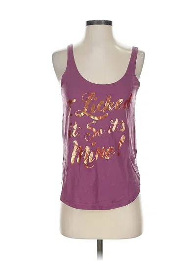 Pre-owned Assorted Brands Tank Top Purple Strapless Neckline Tops