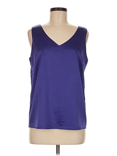 Pre-owned Assorted Brands Tank Top Purple V-neck Tops