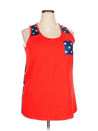 Pre-owned Assorted Brands Tank Top Red Halter Neckline Tops