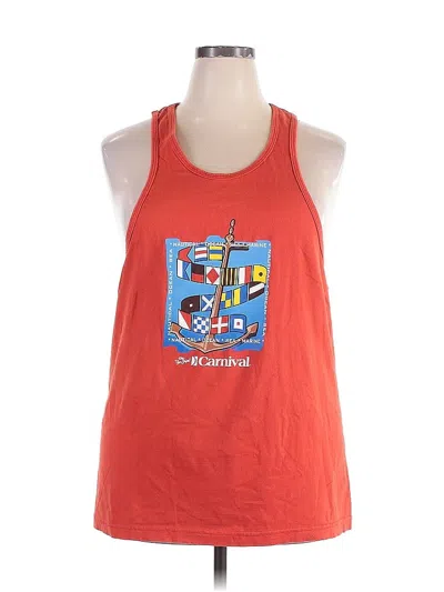 Pre-owned Assorted Brands Tank Top Red Halter Neckline Tops