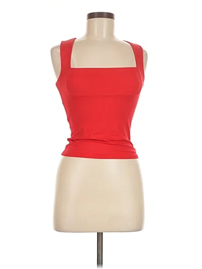 Pre-owned Assorted Brands Tank Top Red Halter Neckline Tops