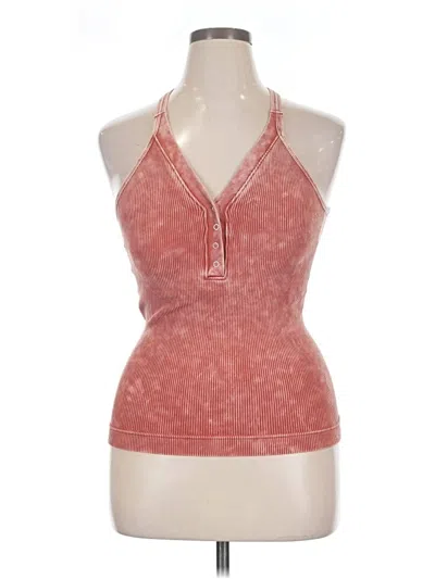 Pre-owned Assorted Brands Tank Top Red Halter Neckline Tops