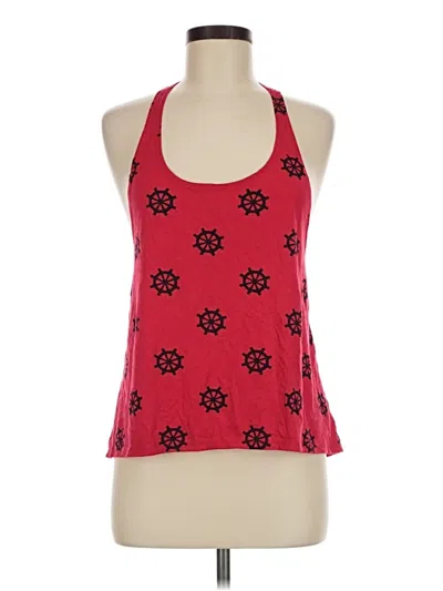Pre-owned Assorted Brands Tank Top Red Halter Neckline Tops