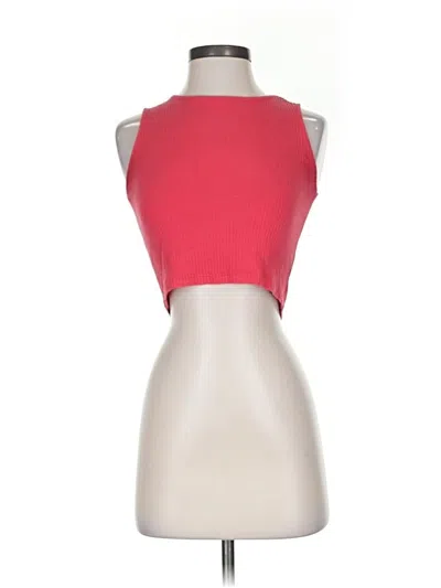 Pre-owned Assorted Brands Tank Top Red Strapless Neckline Tops