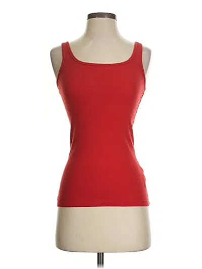 Pre-owned Assorted Brands Tank Top Red Strapless Neckline Tops