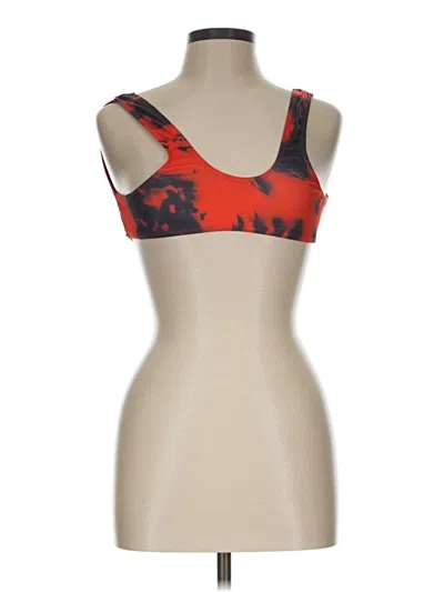 Pre-owned Assorted Brands Tank Top Red Strapless Neckline Tops