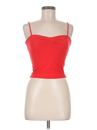 Pre-owned Assorted Brands Tank Top Red Strapless Neckline Tops