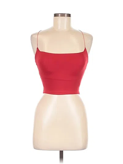 Pre-owned Assorted Brands Tank Top Red Strapless Neckline Tops