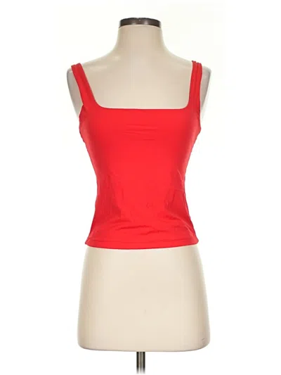 Pre-owned Assorted Brands Tank Top Red Strapless Neckline Tops