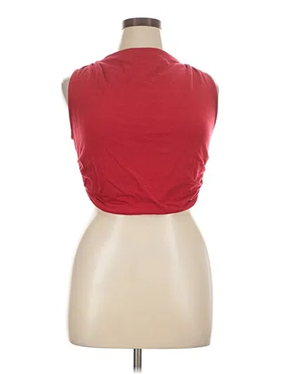 Pre-owned Assorted Brands Tank Top Red Strapless Neckline Tops