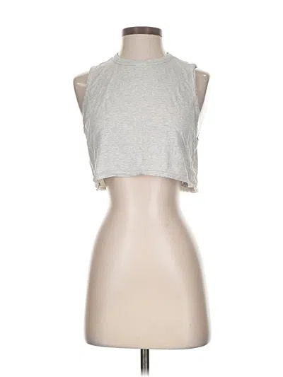 Pre-owned Assorted Brands Tank Top Silver Halter Neckline Tops