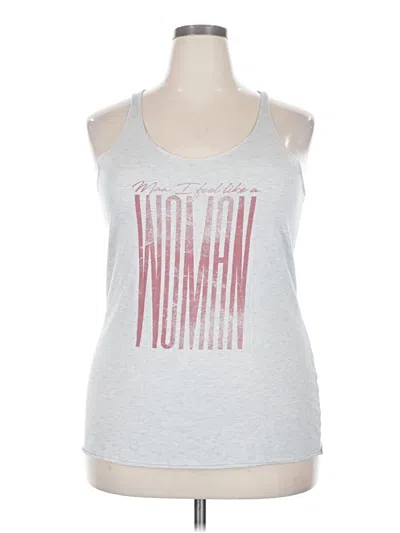 Pre-owned Assorted Brands Tank Top Silver Halter Neckline Tops