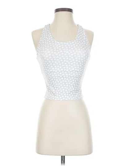 Pre-owned Assorted Brands Tank Top Silver Halter Neckline Tops