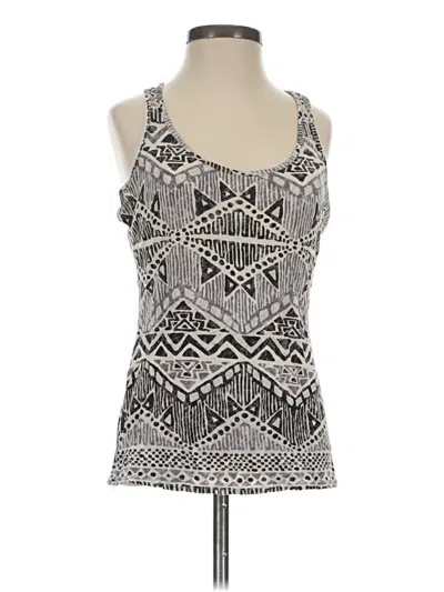 Pre-owned Assorted Brands Tank Top Silver Halter Neckline Tops