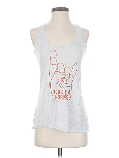 Pre-owned Assorted Brands Tank Top Silver Halter Neckline Tops
