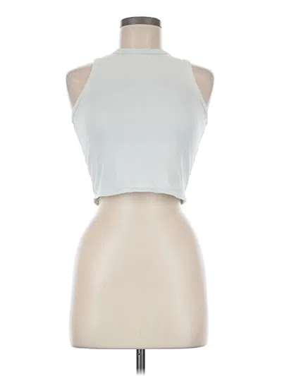 Pre-owned Assorted Brands Tank Top Silver Halter Neckline Tops