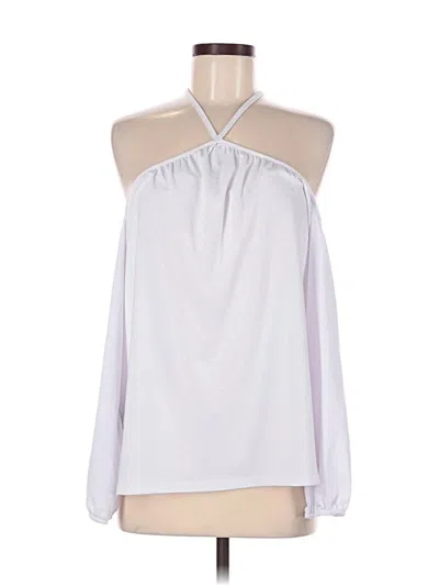 Pre-owned Assorted Brands Tank Top Silver Halter Neckline Tops