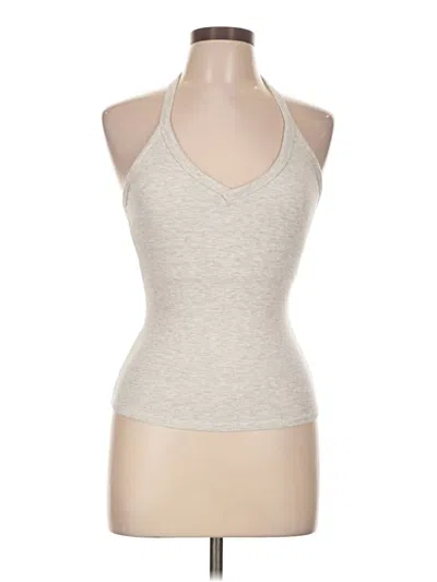 Pre-owned Assorted Brands Tank Top Silver Halter Neckline Tops