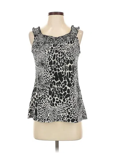 Pre-owned Assorted Brands Tank Top Silver Strapless Neckline Tops