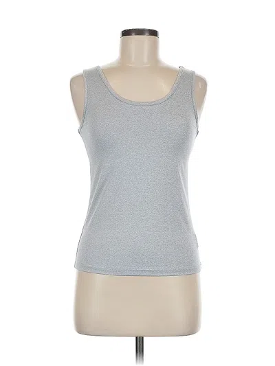 Pre-owned Assorted Brands Tank Top Silver Strapless Neckline Tops