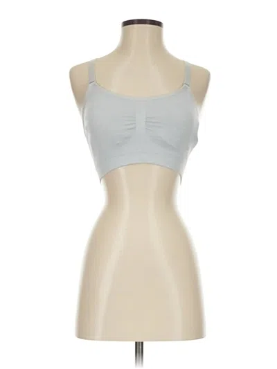 Pre-owned Assorted Brands Tank Top Silver Strapless Neckline Tops