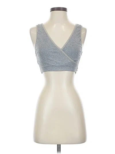 Pre-owned Assorted Brands Tank Top Silver Strapless Neckline Tops