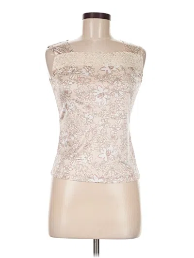 Pre-owned Assorted Brands Tank Top Silver Strapless Neckline Tops