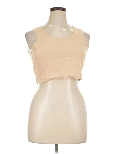 Pre-owned Assorted Brands Tank Top Tan Halter Neckline Tops