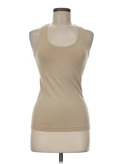 Pre-owned Assorted Brands Tank Top Tan Halter Neckline Tops