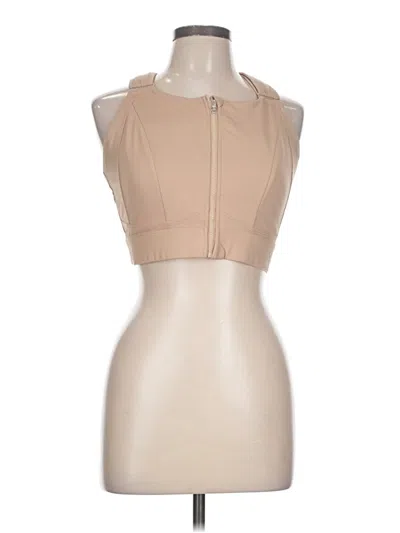 Pre-owned Assorted Brands Tank Top Tan Halter Neckline Tops