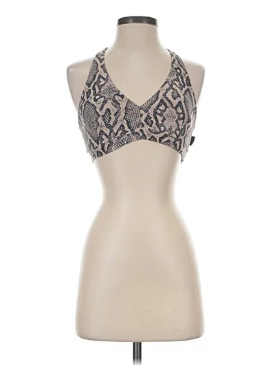 Pre-owned Assorted Brands Tank Top Tan Halter Neckline Tops